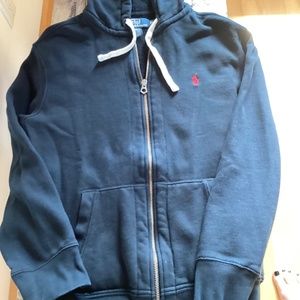 Men’s Polo by Ralph Lauren zip up hoodie size XL in black